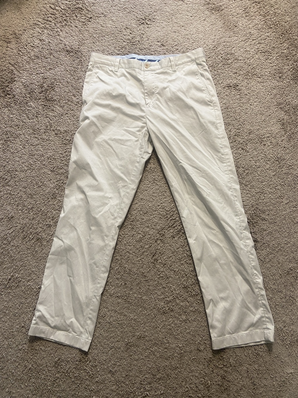 Southern Tide Pants Mens 35x30 Beige Chino Straight Leg Cotton Casual Pockets